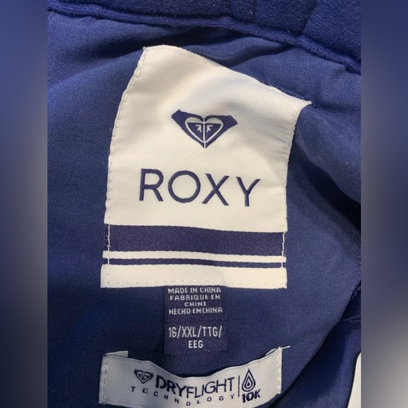 Roxy (Worn once) Backyard Ski/Snow/board Pants in Navy blue XXL 16. Like New. - Picture 5 of 6